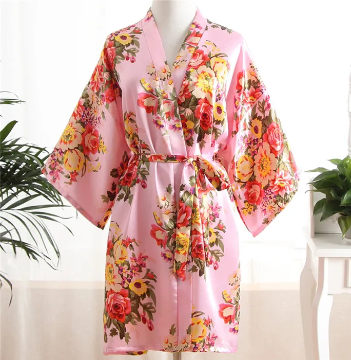 Rayon Robe 4 Зимнее Фланелевое женское кимоно халат толстый коралловый флис свадебное платье GownSexy пижамы цветок интимное белье - Цвет: Rayon Robe 4