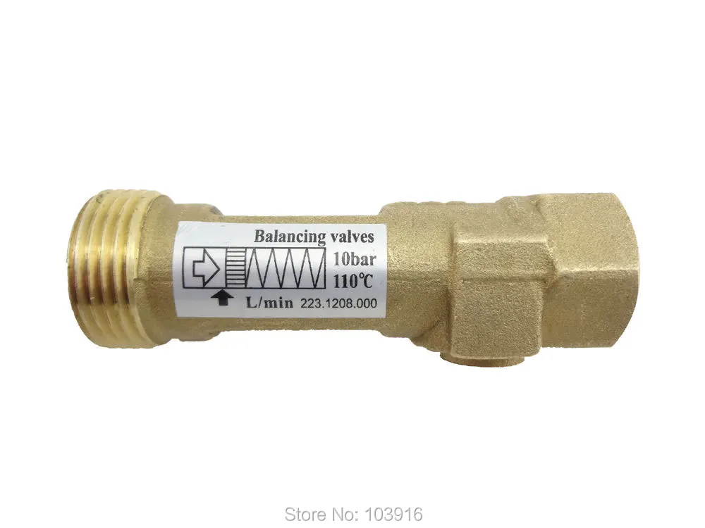 1 шт. латунный расходомер Балансирующий клапан Датчик потока|1 brass valve|valve flowbalancing