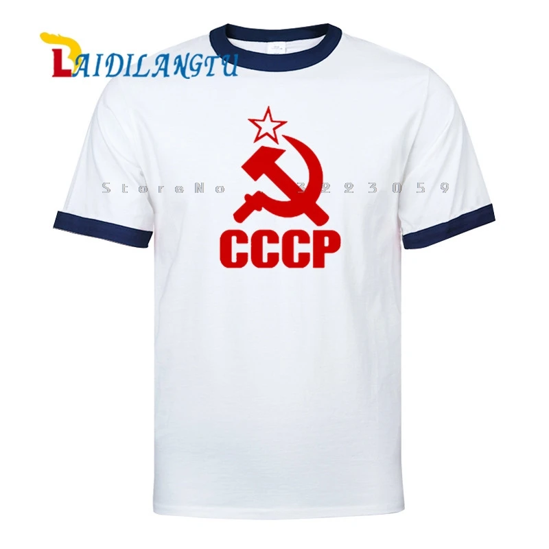 Хлопковые футболки топы с принтом Советского Союза КГБ мужские рукавами реглан