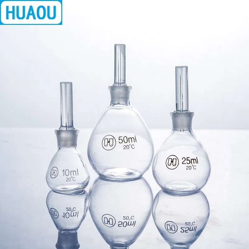 Флакон Удельный гравитационный прозрачный HUAOU Cay Iussac 5 мл|Лабораторная бутылка| |