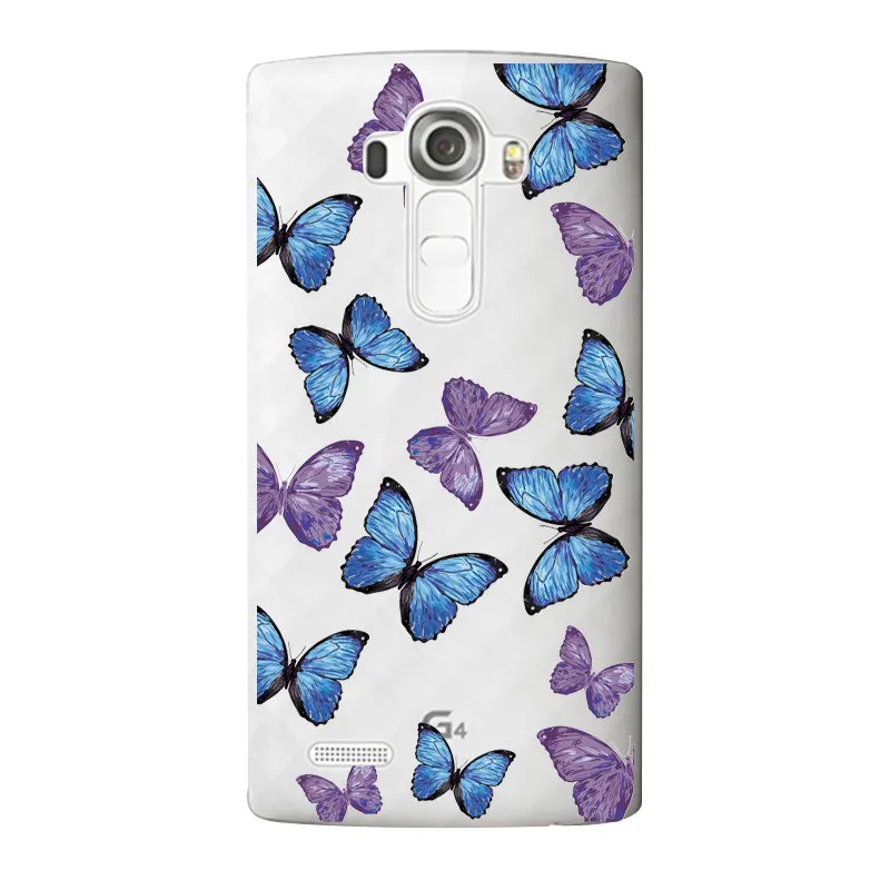 Мягкий прозрачный чехол из ТПУ с цветочным рисунком для LG G3 G4 G5 V10 K3 K4 K5 K8 K10 2017