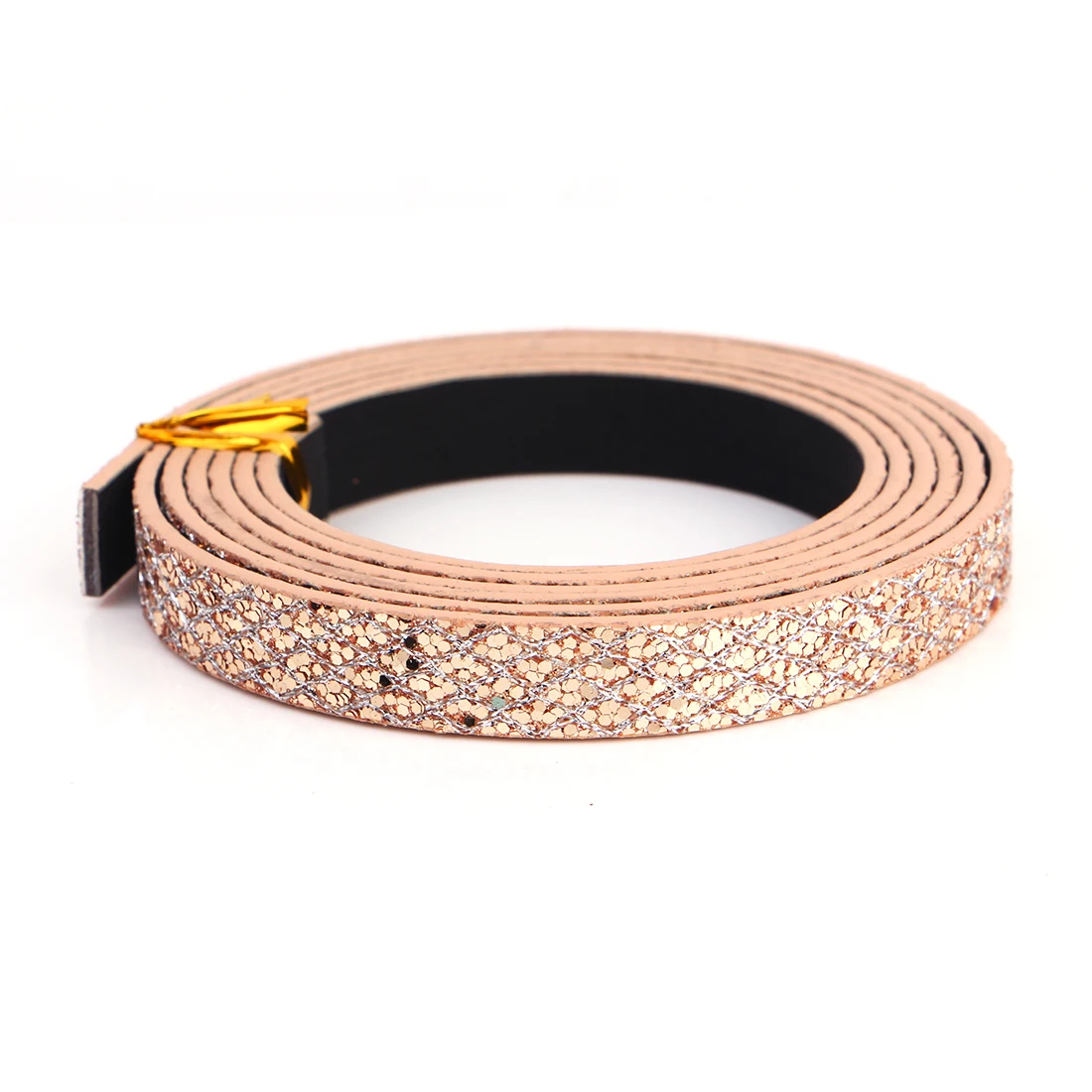 Веревка из ПУ кожи для браслетов плоский шнур с блестками фурнитура сделай сам
