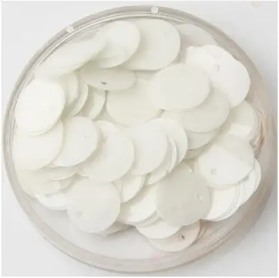 Matte white Блестки 20 мм Новые Красивые матовые свободные блестки плоские Artesanatos фурнитура для шитья свадебные аксессуары для одежды 20 г - Цвет: Matte white