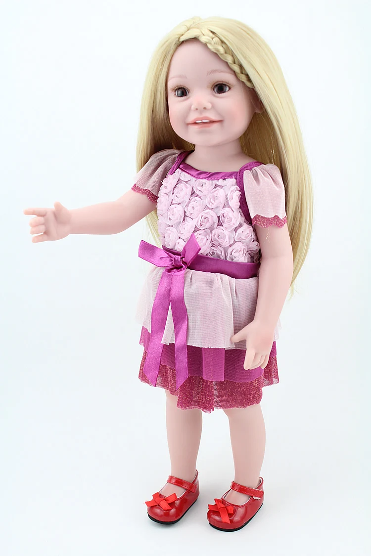 Виниловый 18 дюймов Adora Play Doll Boneca Juguetes с многослойным платьем одежда для детей