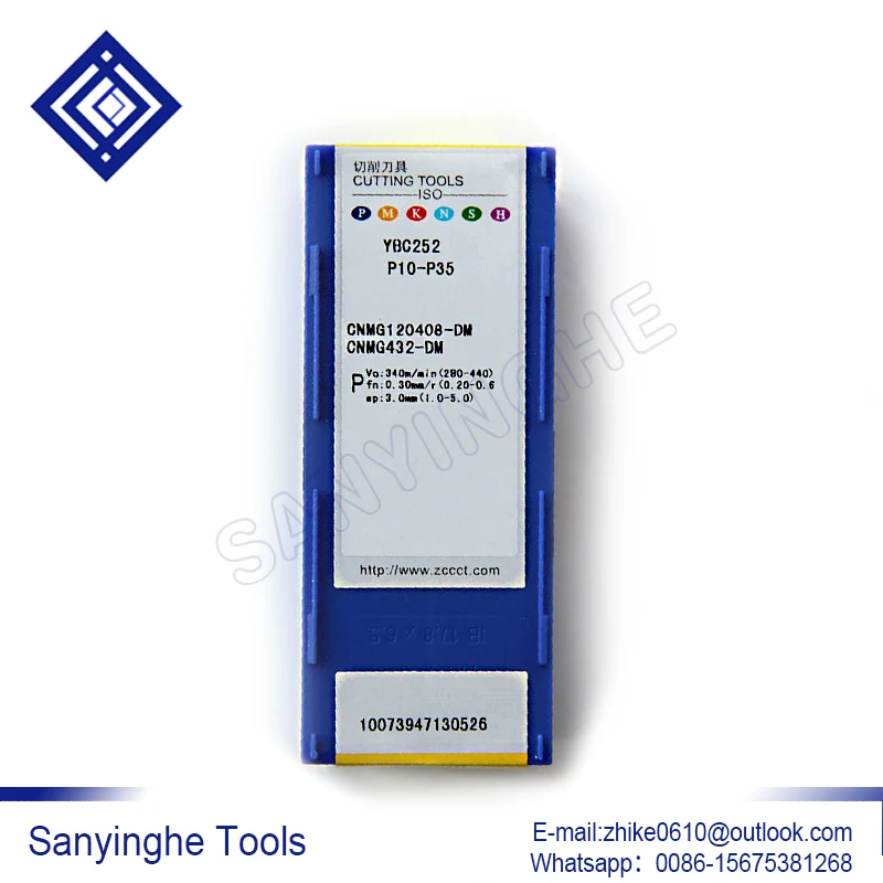 

10 шт./лот CNMG120404-DM / CNMG120408-DM YBC252 ЧПУ карбидные Токарные вставки
