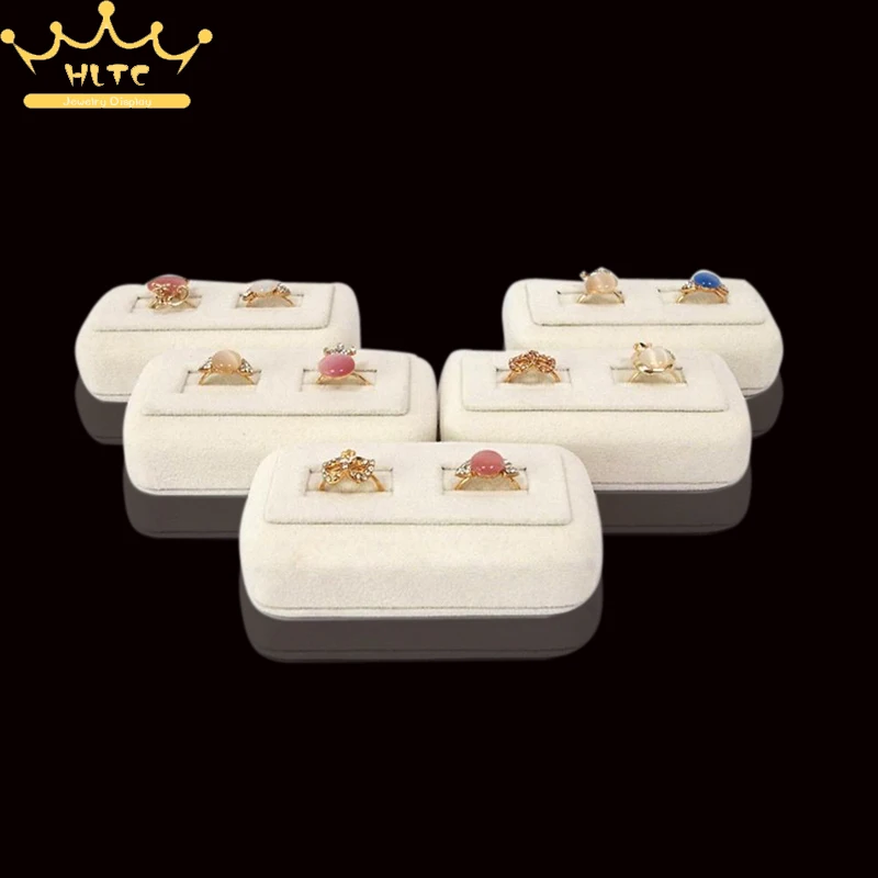 Органайзер портативный ювелирный реквизит для отображения колец бежевый