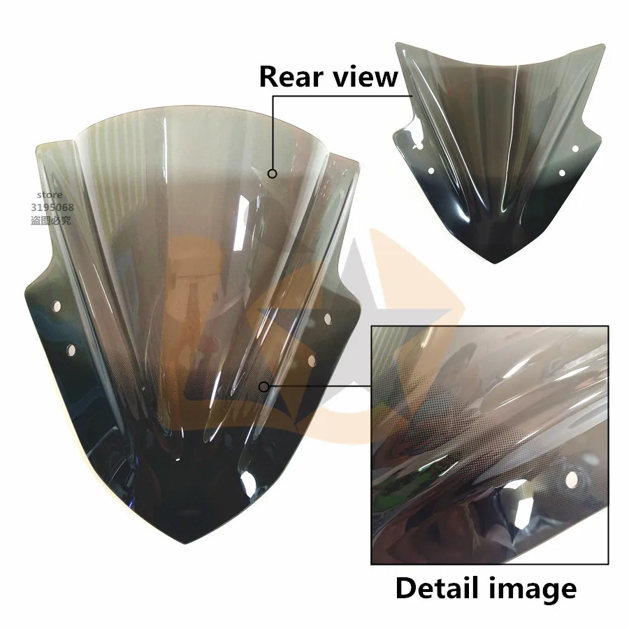 Мотоцикл обтекатель windshieldcover высокое качество подходит для Kawasaki Ninja 300 лобовое стекло Ветер Дефлектор Дым Прозрачный breez