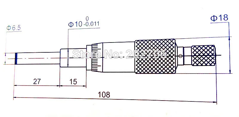 0-25 мм Головка микрометра 0,001 мм головки для микрометра