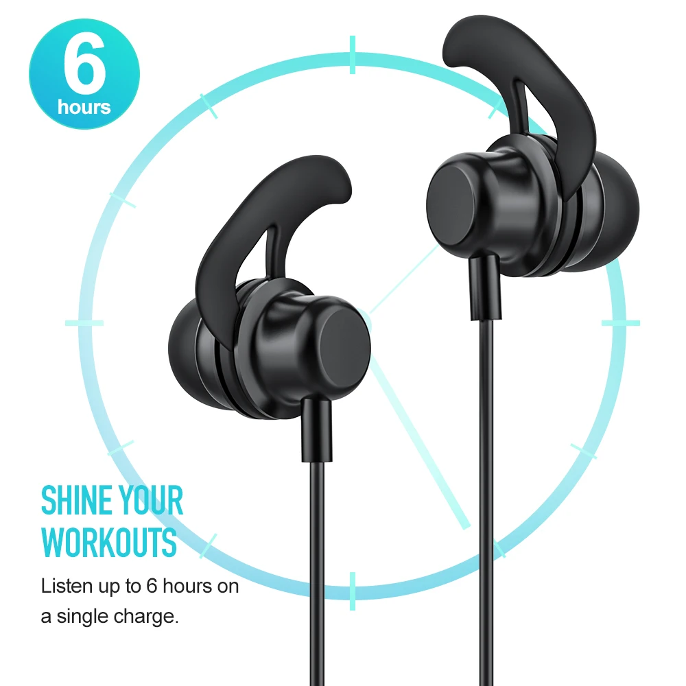 Doboss Bluetooth наушники Беспроводные Гарнитура Наушники с шейным ободом магнитом для