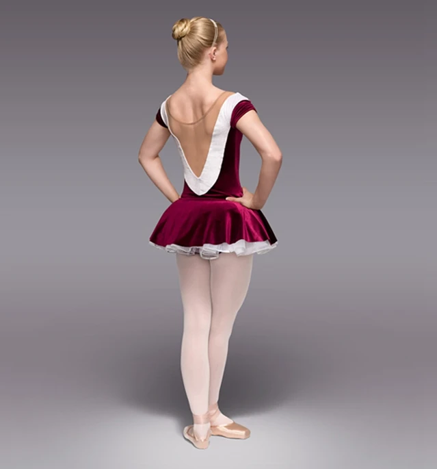 

2018 professional ballet velvet dress costume stage