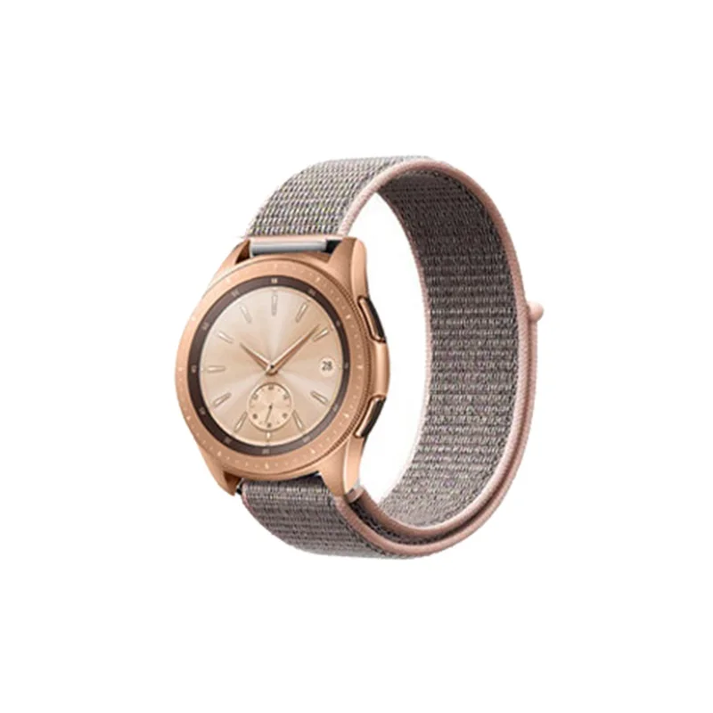 Серый Нейлоновый ремешок для часов 22 мм 20 мм ремешок для huawei GT/Magic для samsung Galaxy Watch 46 мм/42 мм/Active для Amazfit Bip для Garmin 245 - Цвет: Серый