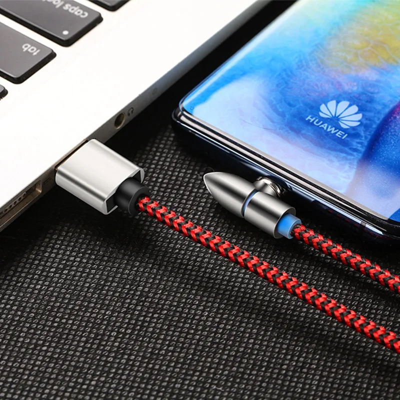 Queenfish пуля локоть Магнитный микрокабель для передачи данных Тип c USB Дата кабель