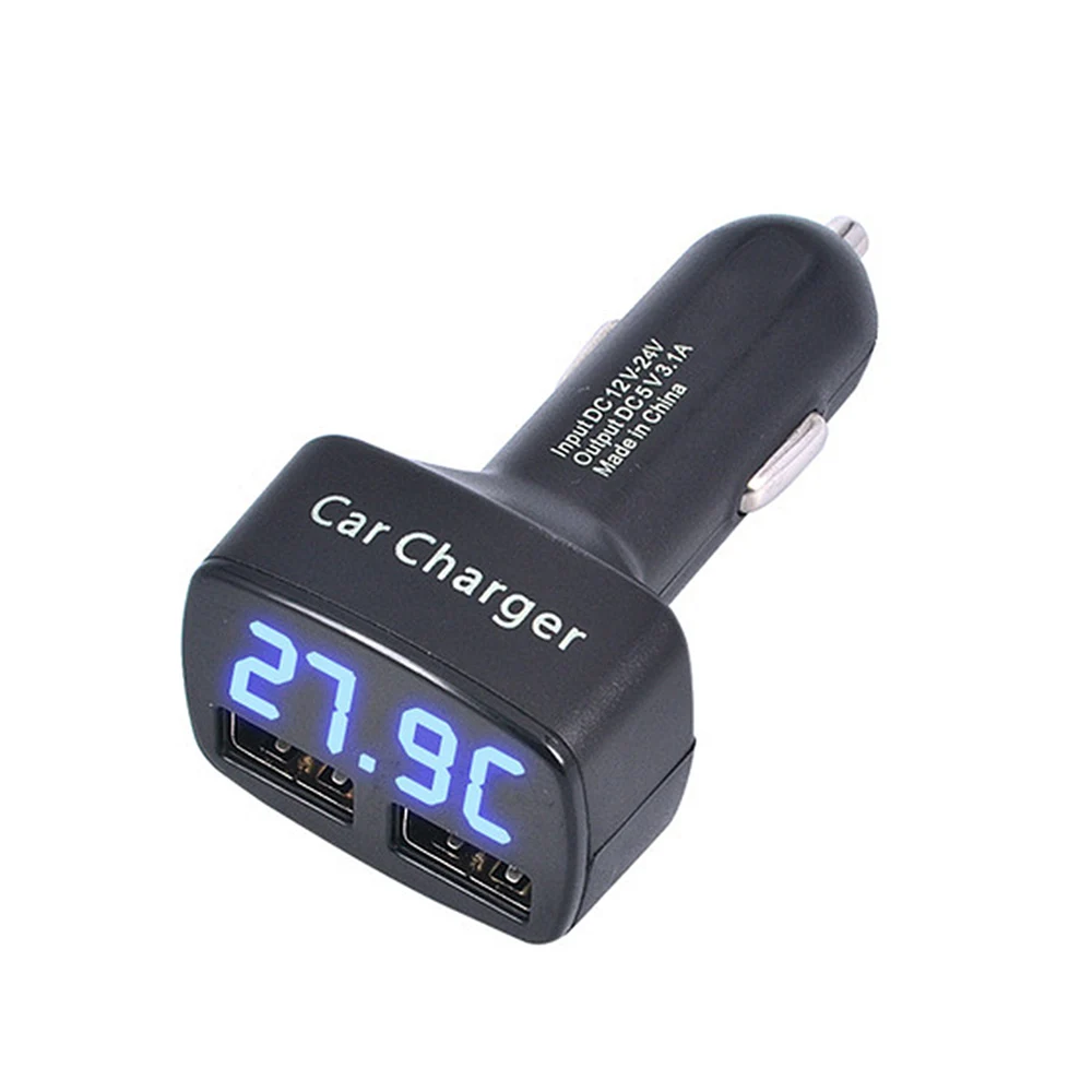 4 в 1 Dual USB DC 5V 3.1A Универсальный Автомобильный Зарядное устройство адаптер с