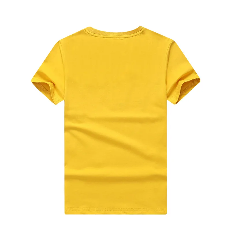 Новые летние футболка для мальчиков короткий рукав Футболка Дети Большой хлопок