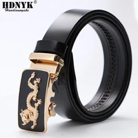 hot sell china dragon designer belt men cowskin genuine luxury leather belts for men carving dragon pattern automatic buckle