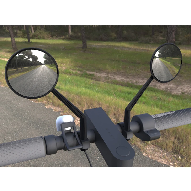 Handlebar Rear View Glass Mirror for Xiaomi Mijia M365 Electric Scooter Cycling Back Sight Reflector Angle Adjustable Mirrors | Спорт и