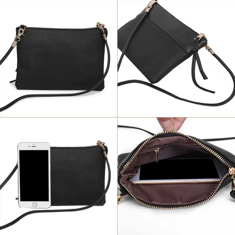 

New PU Leather Women Small Messenger Bag Sling Shoulder Bags Fashion Female Shoulder Bags Mini Clutch Handbags Bolso femenino