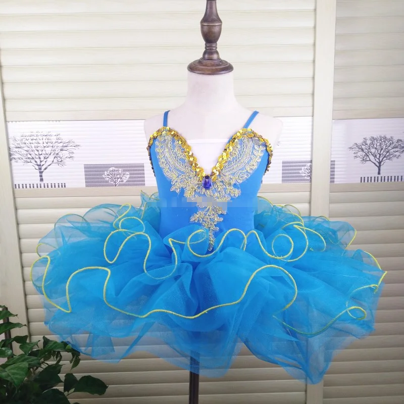 Гимнастический купальник Лебединое озеро для девочек балетная юбка-пачка платье