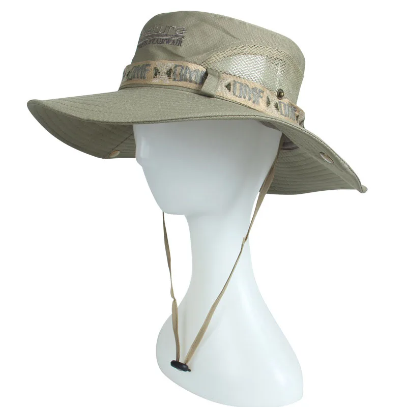 WOLFONROAD Tactical Sniper Boonie Hat Summer Sun Protective Fishing Hunting Bucket Hats Adjustable Outdoor Military Army Hat Cap
