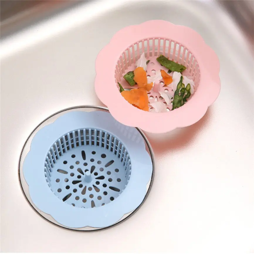 Kitchen Bathroom Anti Clogging Silicone Drain Sink Sewer Debris Filter Net Dropshipping July#2