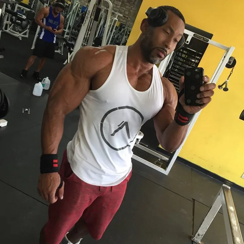 Майка для бодибилдинга мужчин майка пляжный жилет повседневная мужская одежда