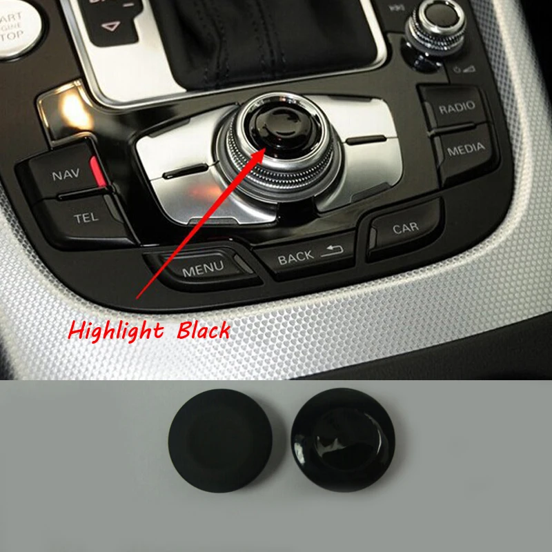 SRXTZM Car Navigation Buttons Parts Knob Button Enter Cover Refit For Audi A4L A5 Q5 A6L Q7 A8 MMI 1pcs | Автомобили и мотоциклы