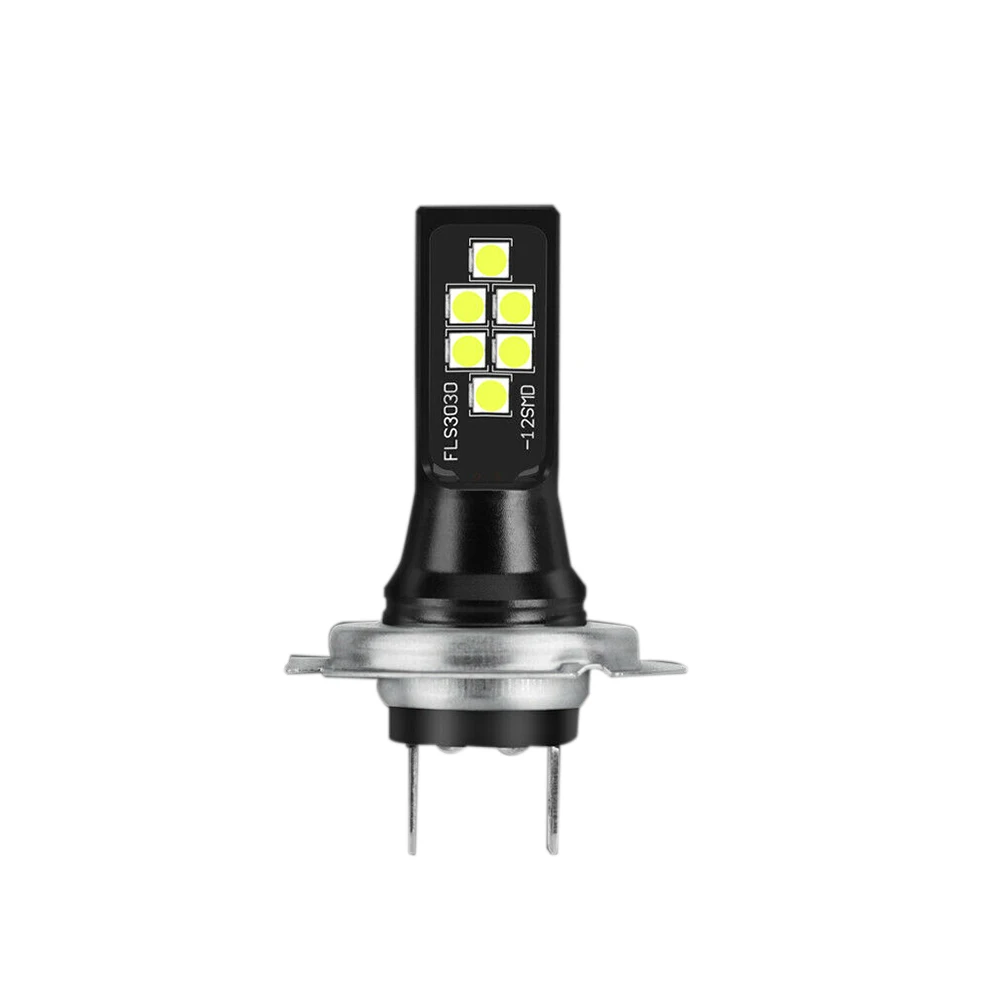 Лучшие продажи 2 шт H7 светодиодный 12SMD 3030 туман лампочки вождение автомобиля лампы 6000 K белый 1400LM