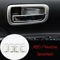 for mitsubishi outlander 2015 16 17 2018 accessories abs matte car inner door bowl protector frame cover trim car styling 4pcs