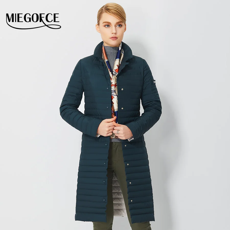 2017 тонкие женские пуховики длинние пальто весна ветер защитные парки новые