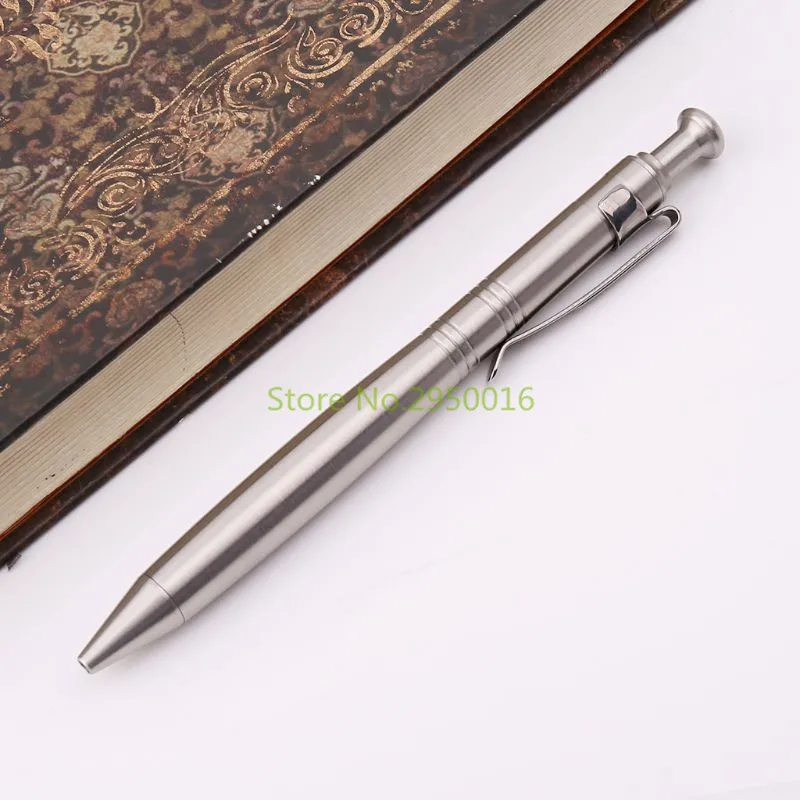 Роскошная Шариковая ручка для школы из нержавеющей стали и латуни канцелярские