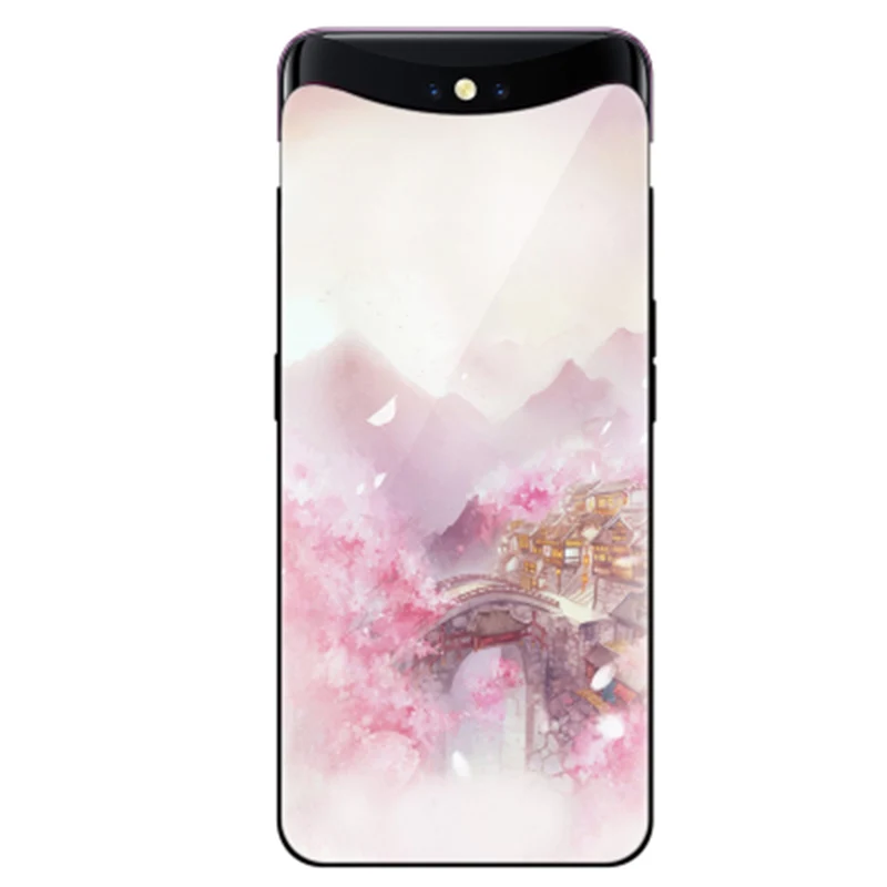 6,4" чехол для OPPO Find X, роскошный чехол из закаленного стекла для OPPO FindX, чехол для телефона s, чехол для OPPOFind X, тонкий защитный чехол