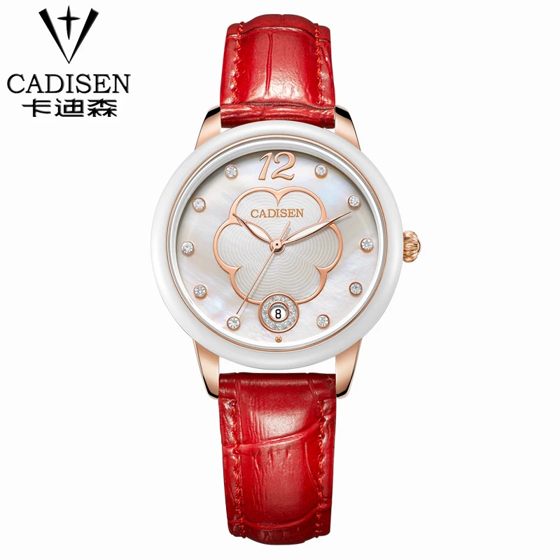 Швейцарские Женские часы люкс смотреть женщин бренд Бриллиант Жемчуг циферблат