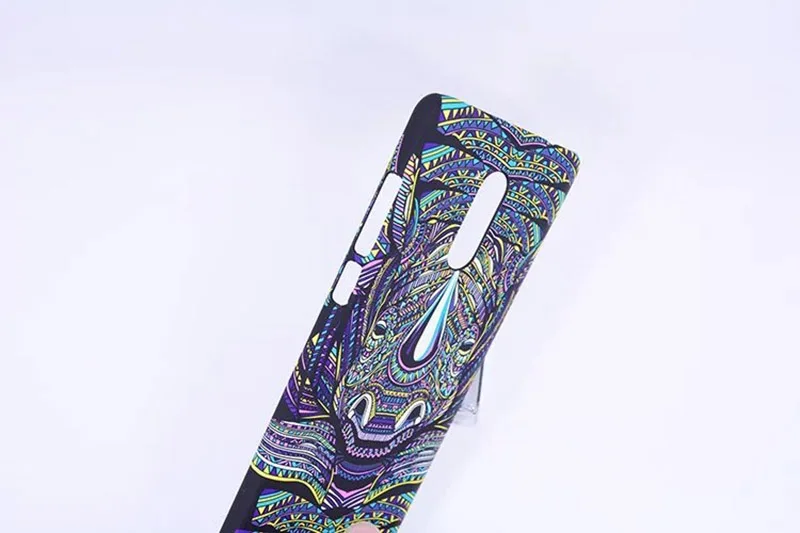 Брендовый жесткий чехол для телефона с рисунком льва волка совы Xiaomi Redmi Note 4 / 4X