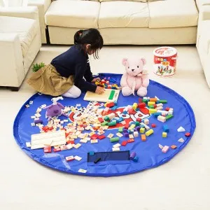 

Portable Large Kids Toys Easy Pack Toy Quick Storage Bags Play Beach Game Mat Block Toys Organizer Bin Box Dia1.5M