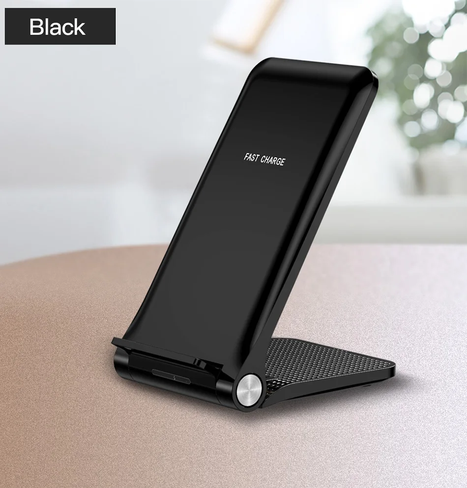 Беспроводное зарядное устройство TOTU Qi для iPhone Xs Max Xr X 8 samsung S9 S8 Note 9 8 Phone Беспроводная зарядка 10 Вт док-станция