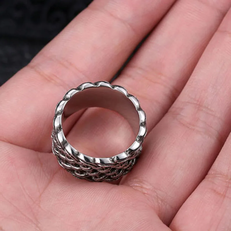 Mcllroy кольцо Для мужчин Кольца Ретро стиль обручальные кольца из нержавеющей