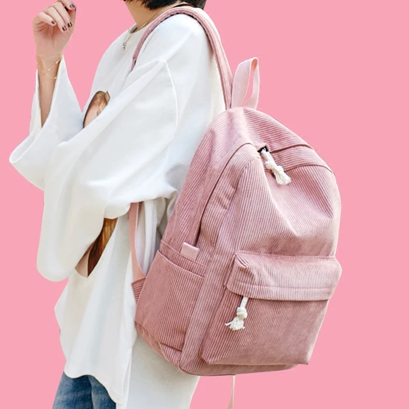 CETIRI школьный рюкзак сумки для девочек-подростков женский Bolsa Escolar Kawaii вельветовый