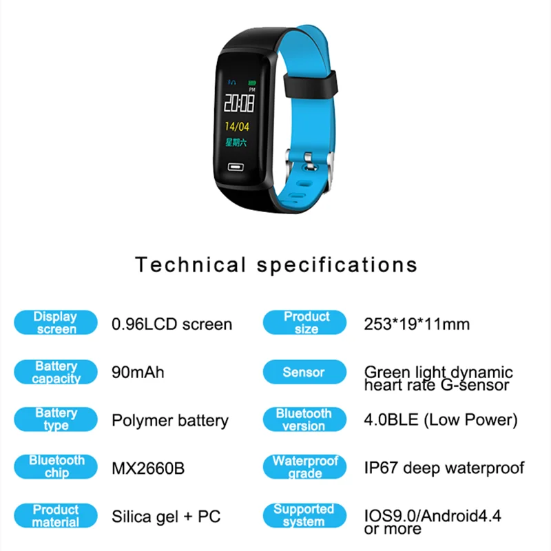 M5 Plus Smartband Fitness tracker Smart Bracelet Blood Pressure Watch Heart Rate Monitor Waterproof band Sport Wristband | Электроника