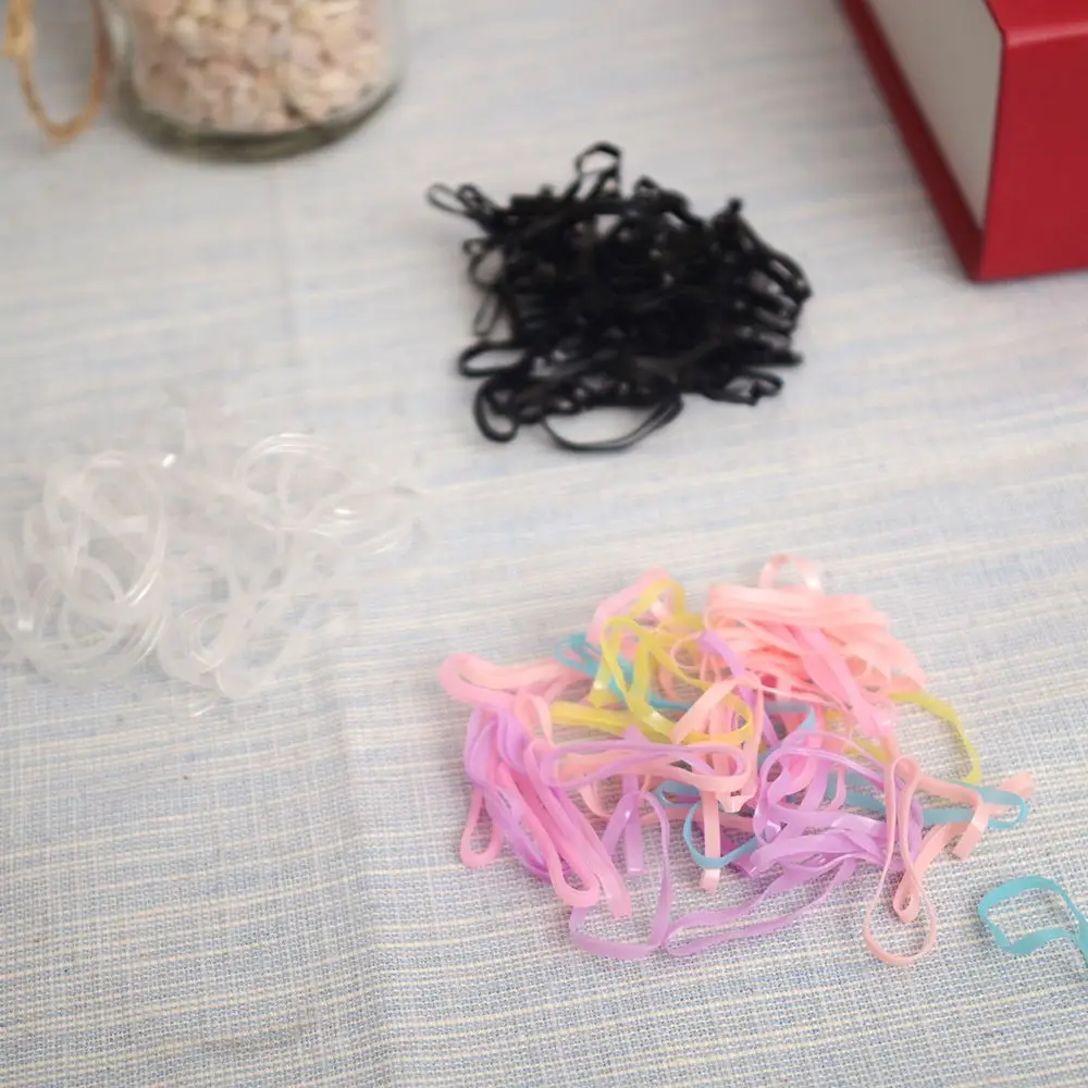 300 _ резинка для волос силиконовый держатель хвоста эластичный из ТПУ завязывания