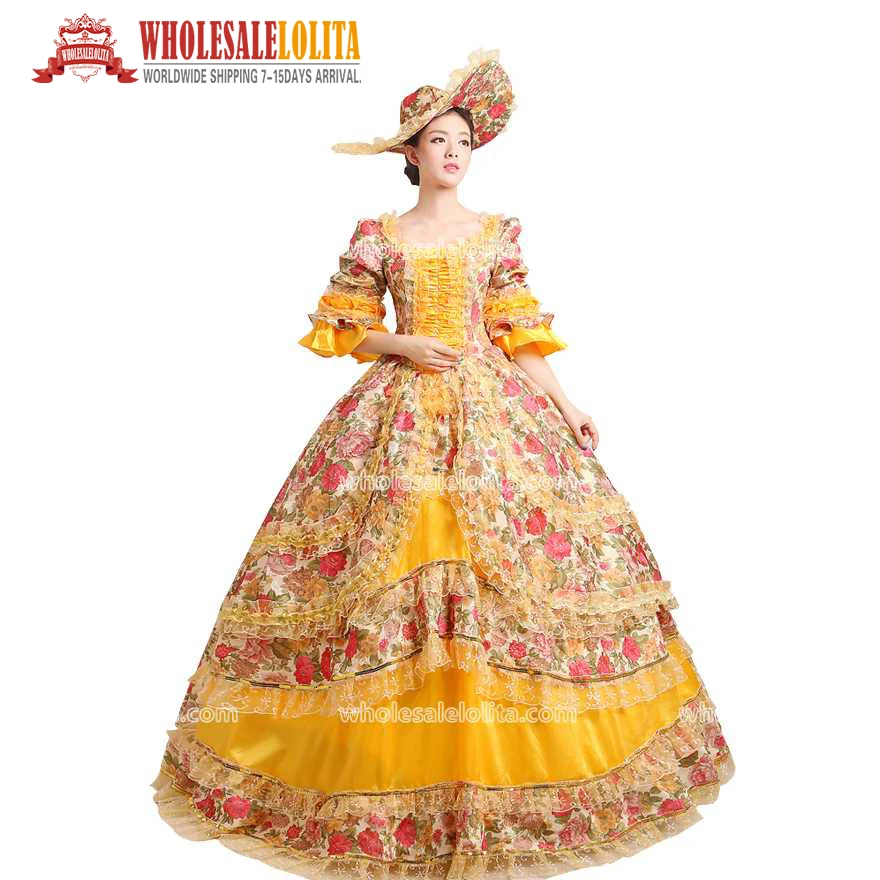 

Women's Prom Gothic Victorian Fancy Palace Masquerade Dresses Civil War Victorian Ball Gown Dress