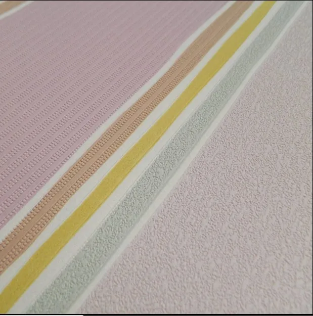 Новая мода классический порошок желтый розовый абстрактный арт обои полоса