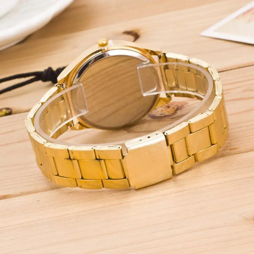 

Roman Numerals Fashion Gold Quartz Watch Women Famous Wrist Watch Luxury Full Stainless Steel Ladies Dress Quartz Watches #D