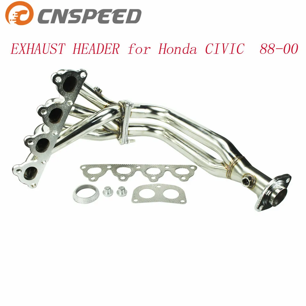 Выхлопная труба Cnspeed из нержавеющей стали для Honda Civic 88-00 Eg Ef Ek Em Yc100753 |