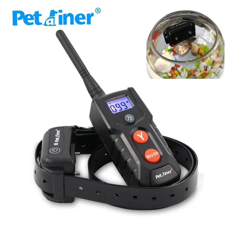 Petrainer 916 1 ошейник для собак с дистанционным управлением 330 ярдов перезаряжаемый