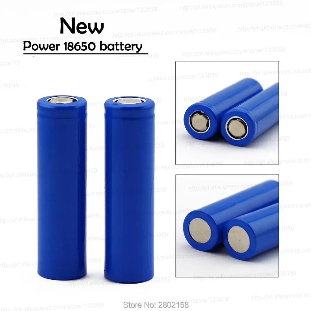 

10 PCS Free shipping for18650 2000mah lithium battery 3.7 V rechargeable battery mobile power strong light flashlight batteries