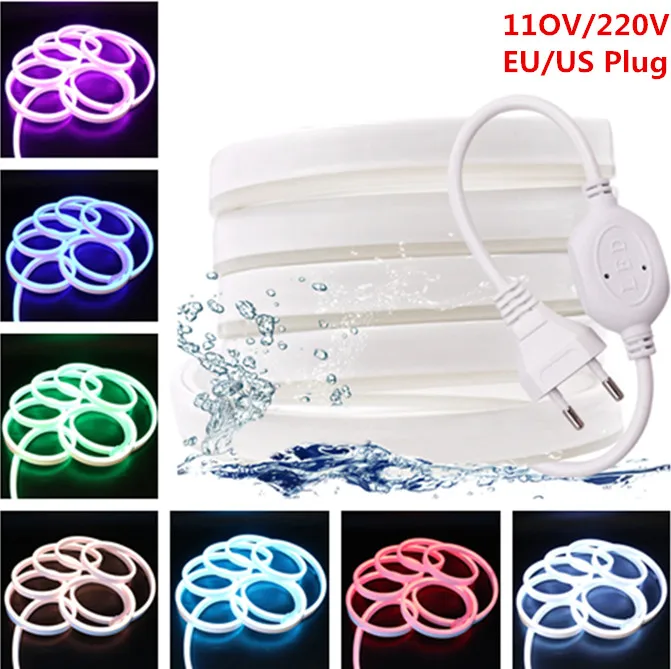 110V 220V RGB неоновые Светодиодные ленты светильник неоновая вывеска для организаций