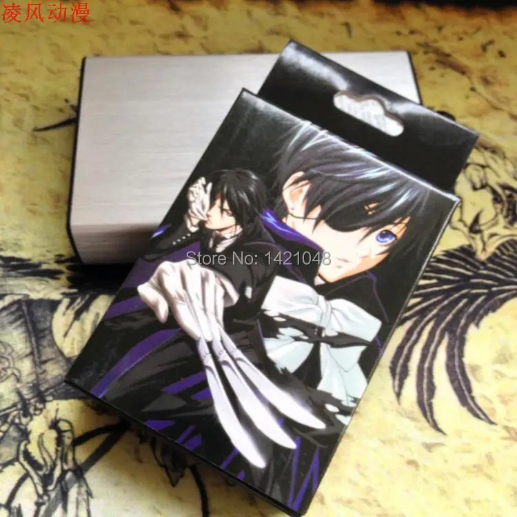 Black Butler Pattern Cartoon Playing Cards Tablets Games Collection pokers | Спорт и развлечения