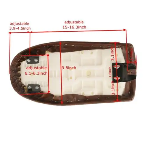 Универсальное плоское сиденье Brat Cafe Racer винтажное седло для Honda CL CB CB400/750 CG 125 Yamaha SR