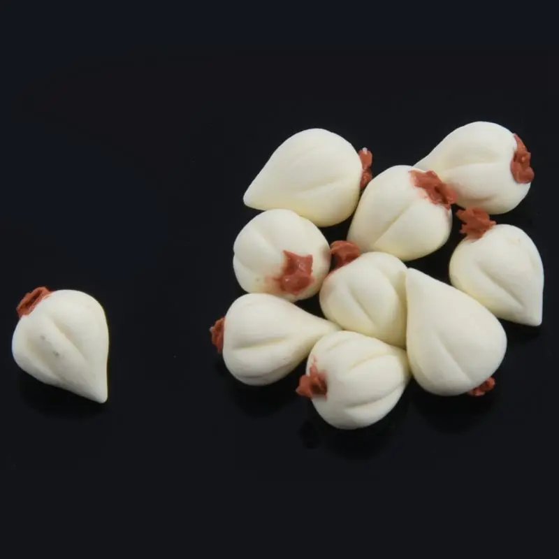 10X Dollhouse Miniature Model Mini Food Vegetables Kitchen Decor Gift 1:12 garlic Doll House Accessories Decoration |