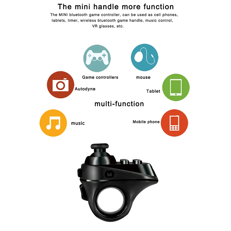 Перезаряжаемые кольцо беспроводной игровой коврик Bluetooth пульт дистанционного